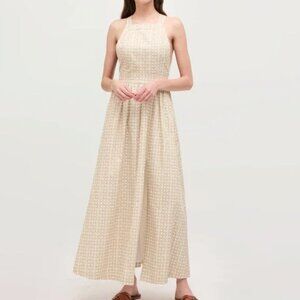 Hill House The Addie Dress XL - Sand Basketweave Cotton Sateen NWT